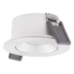 Ledvance Faretti LED Air Adjust Aluminium Bianca 4W 300lm 36D - 927 Bianco Molto Caldo | Ritaglio 68mm - IP23 - Miglior resa cromatica - Dimmerabile