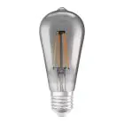 Ledvance Smart+ Wifi E27 Edison Classic Filamento Vetro smoky 6W 540lm - 825 Bianco Molto Caldo | Dimmerabile - Sostitutiva 50W